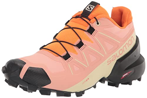 Salomon Damskie buty trekkingowe Speedcross 5, Blooming Dahlia Black Vibrant Orange, 40 2/3 EU