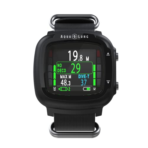 Aqua Lung Sport I330R, Komputer nurkowy Unisex-Adult, Czarny, Standardowy rozmiar