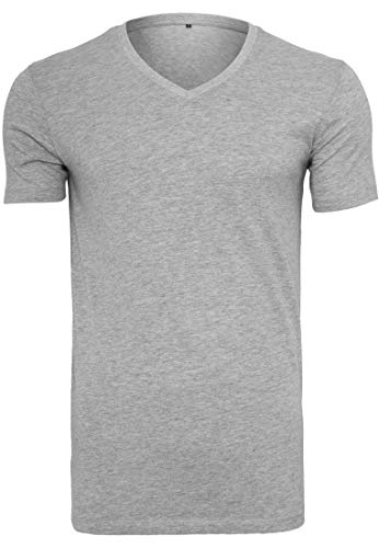 Build Your Brand Męski T-shirt Light Tee V-Neck, górna część z dekoltem w serek dla mężczyzn dostępna w wielu kolorach, rozmiary S - 5XL