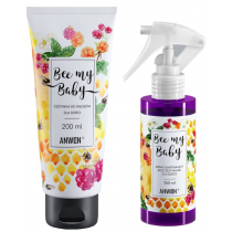 Anwen Bee My Baby Kosmetyki do włosów dla dzieci: odżywka + spray ułatwiający rozczesywanie włosów 200 ml + 150 ml