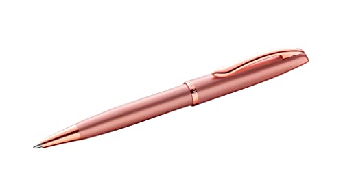 Pelikan Długopis Jazz Noble, różowy (różowy), dla osób praworęcznych i leworęcznych, elegancki metalowy długopis, w składanym pudełku, 821636