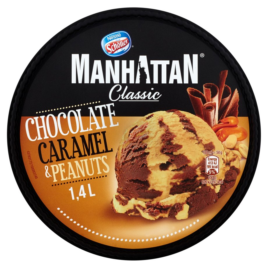 Manhattan - Lody czekoladowe karmel i orzech