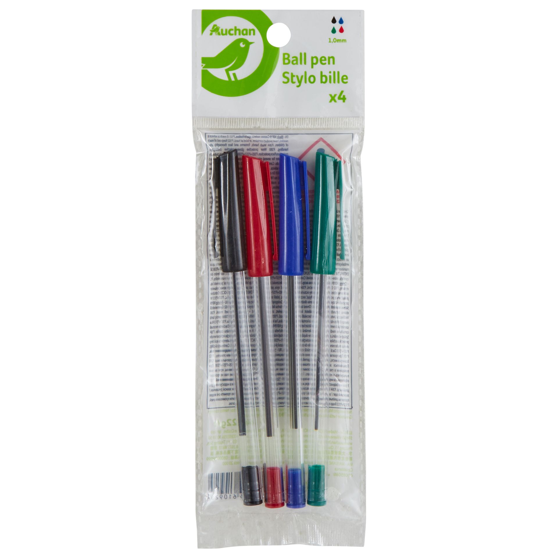 Auchan - Długopis Stylo bille  1.0 mm różne kolory