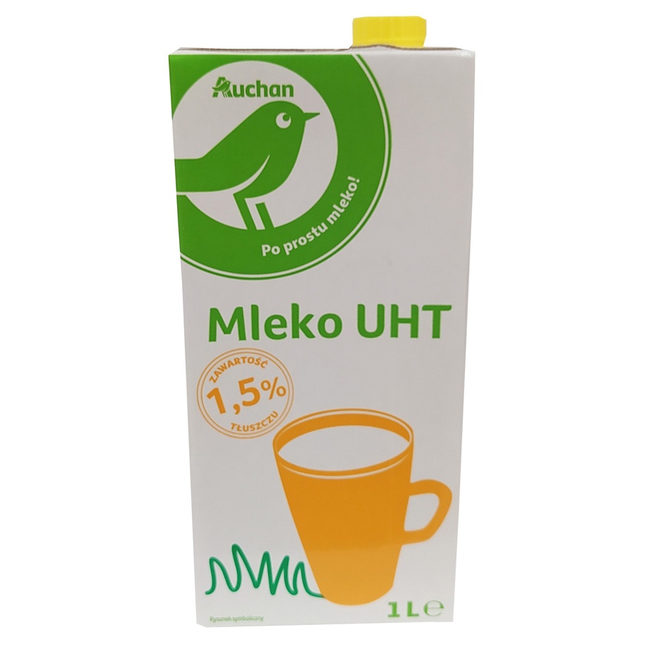 Auchan - Mleko UHT 1.5%