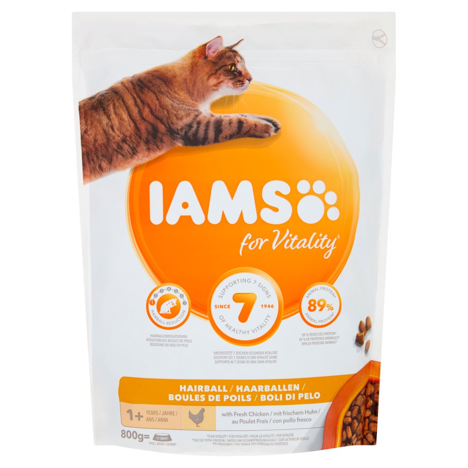 IAMS - Karma sucha dla dorosłych kotów z problemem kul włosowych