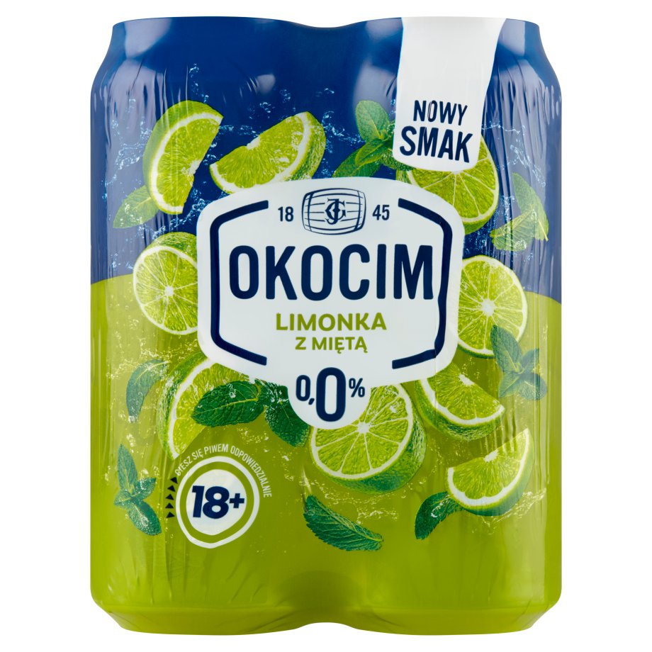 Okocim - Piwo bezalkoholowe 0% limonka z miętą