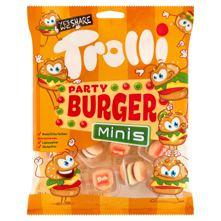 Trolli - Żelki o smaku owocowym w kształcie hamburgerów
