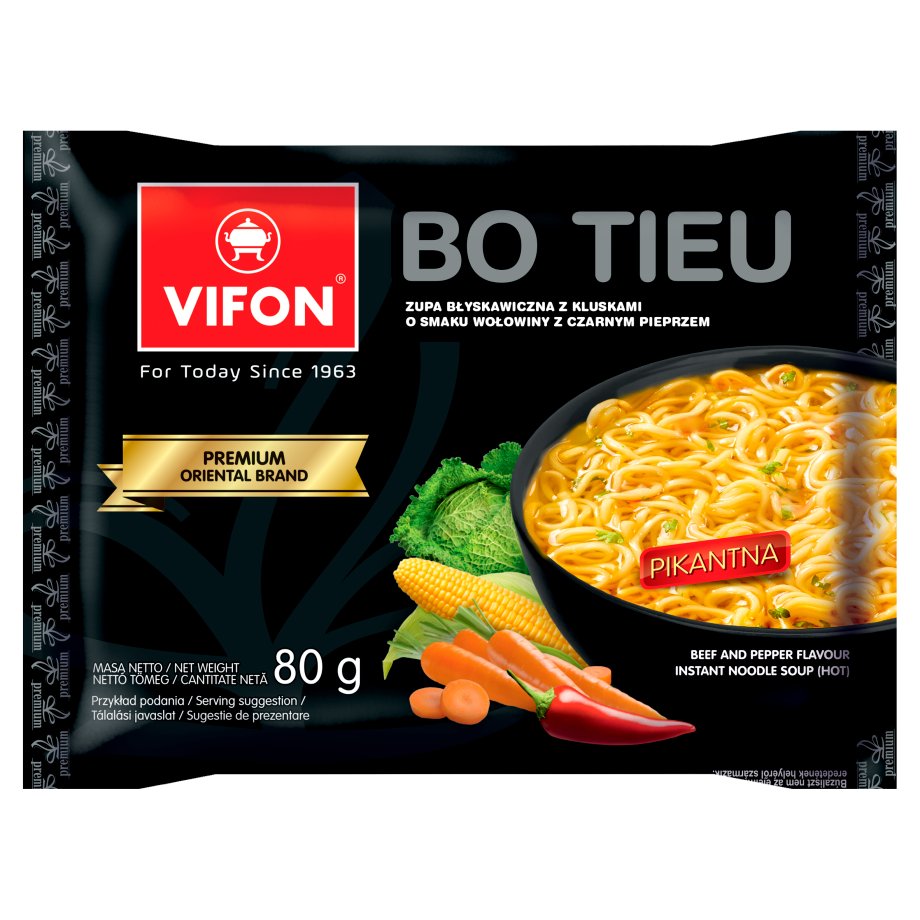 Vifon - Bo Tieu zupa o smaku wołowiny z czarnym pieprzem