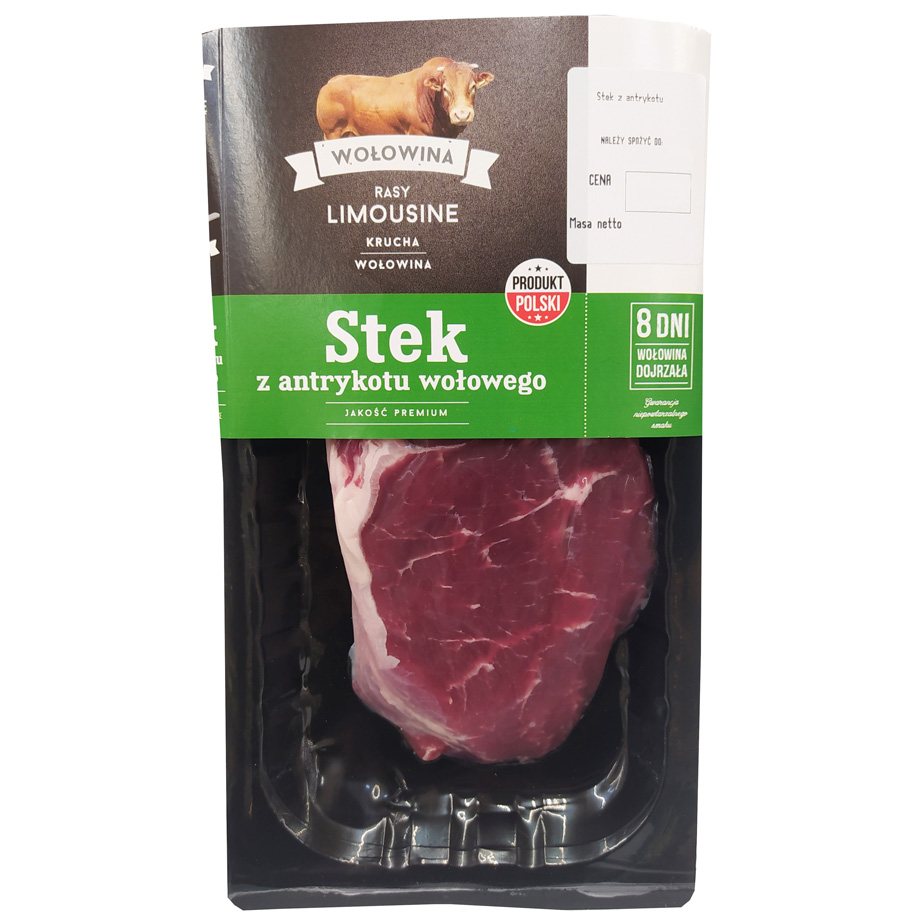 Wołowina - Stek z antrykotu wołowego bez kości