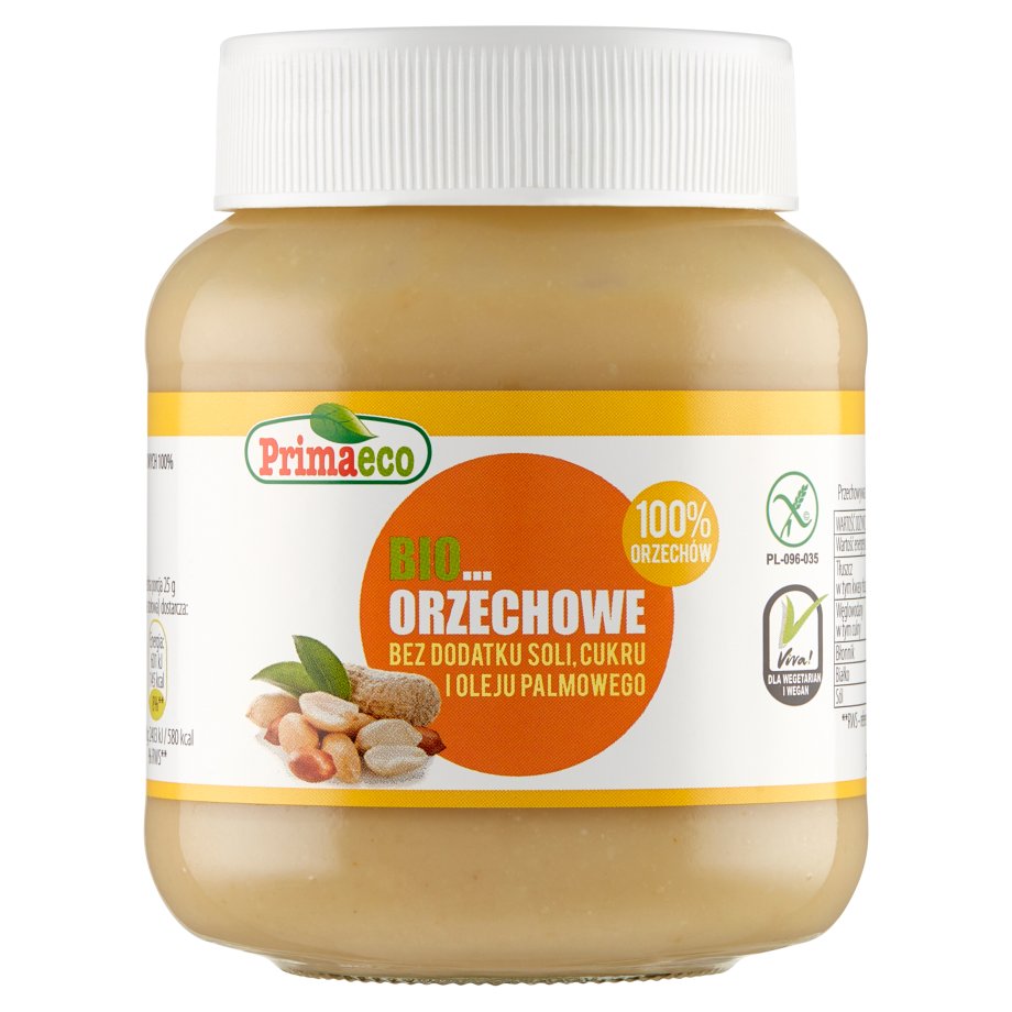Primaeco - Bio pasta orzechowa z prażonych orzeszków arachidowych 100%