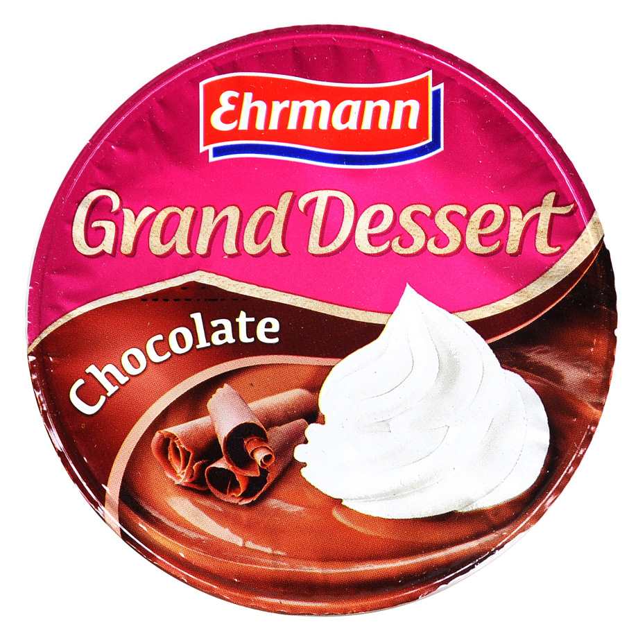 Ehrmann - Deser mleczny o smaku czekoladowym z bitą śmietanką