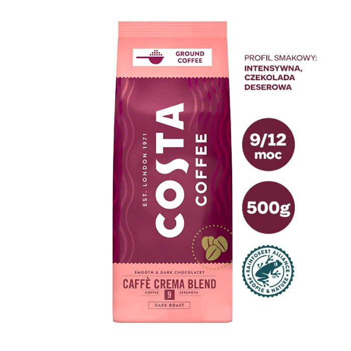 Kawa mielona Costa Coffee Crema Blend 2x500g