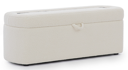 Pufa NELLO tapicerowana z pojemnikiem