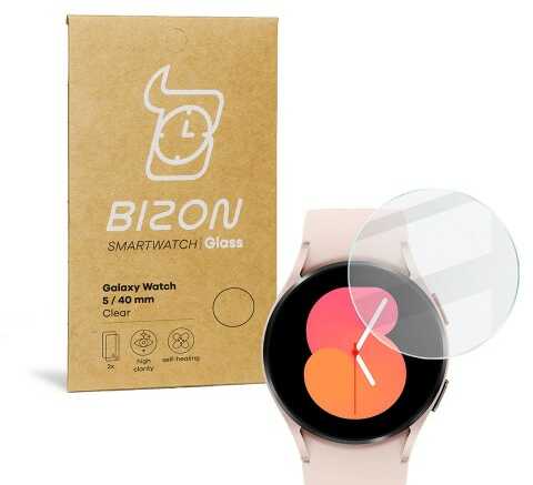 Bizon Szkło hartowane Glass Clear do Galaxy Watch 5 / 6 40mm