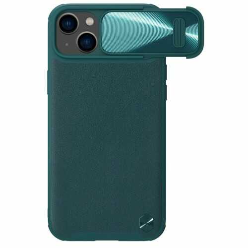 Nillkin Etui z ochroną aparatu CamShield Leather do iPhone 14 Plus zielone