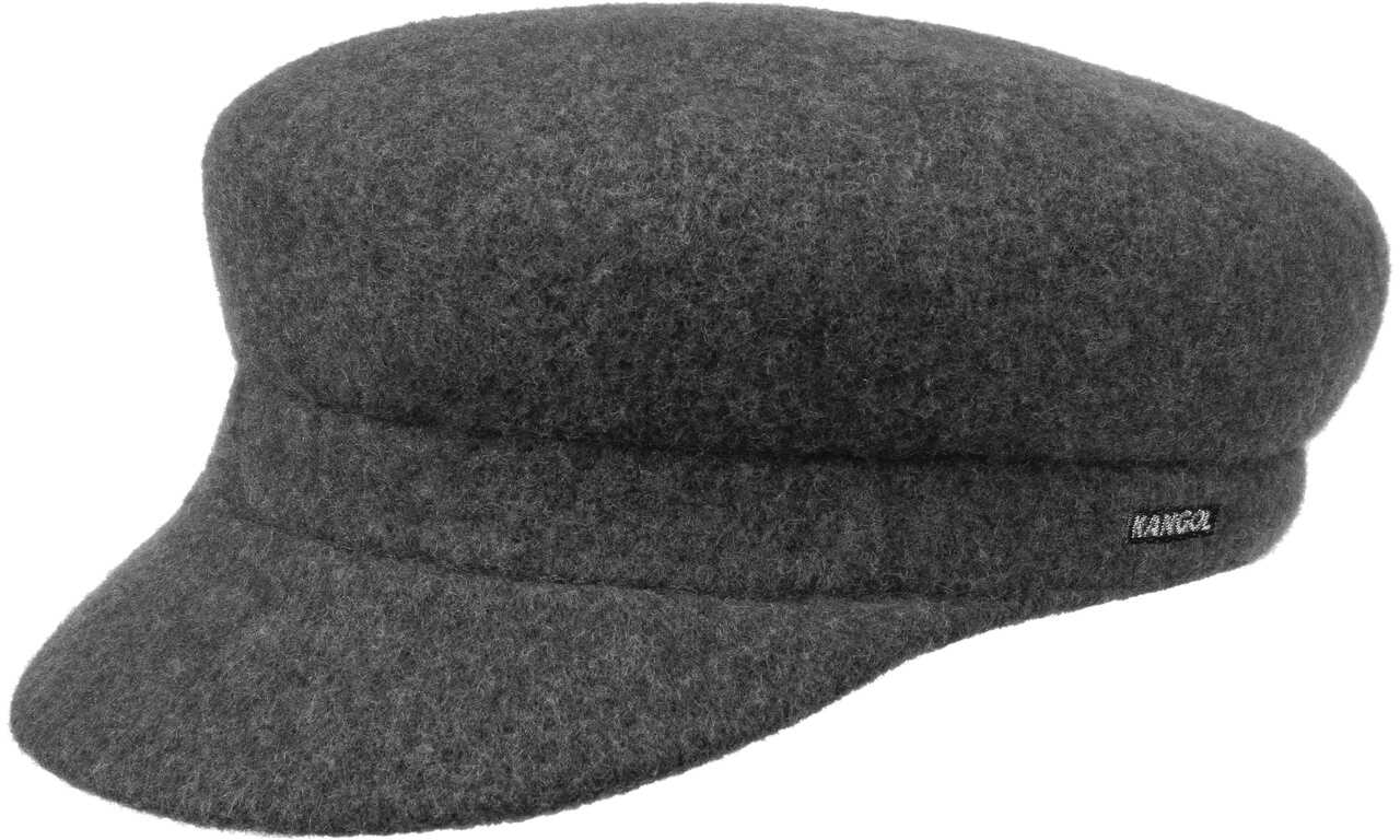 Czapka Newsboy Wool Enfield by Kangol, antracytowy, XL (60-61 cm)