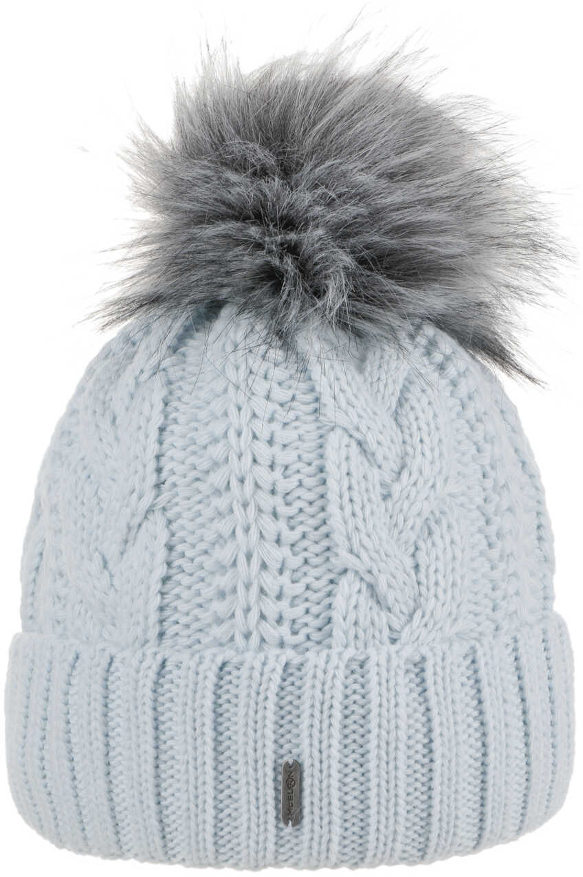 Czapka z Mankietem Cable Knit by McBURN, jasnoniebieski, One Size