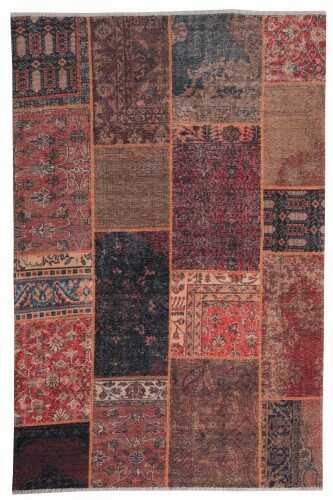 Dywan PESCARA ST021 patchwork bordo