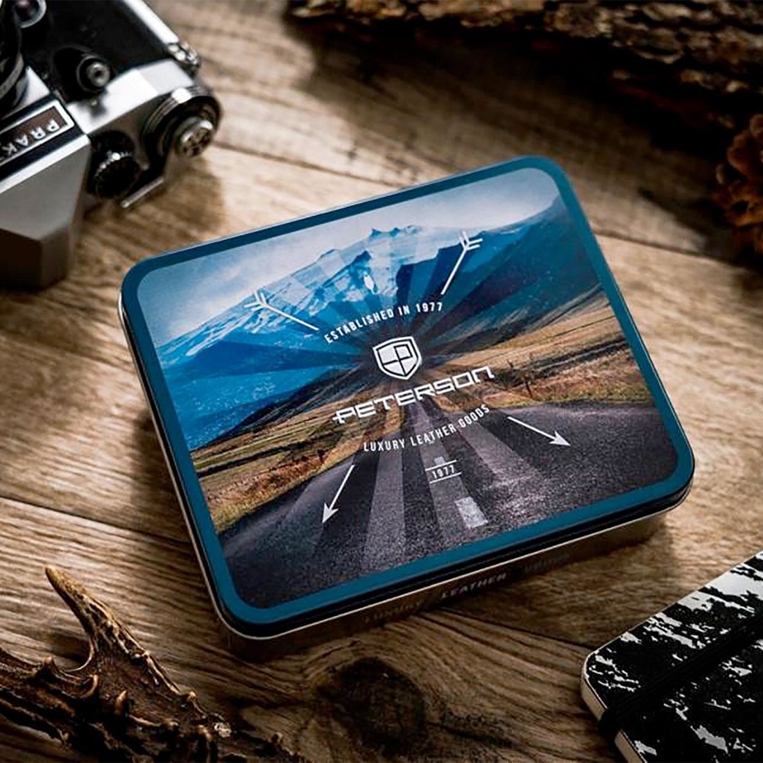 Skórzany męski portfel Peterson PTN N74L-VT
