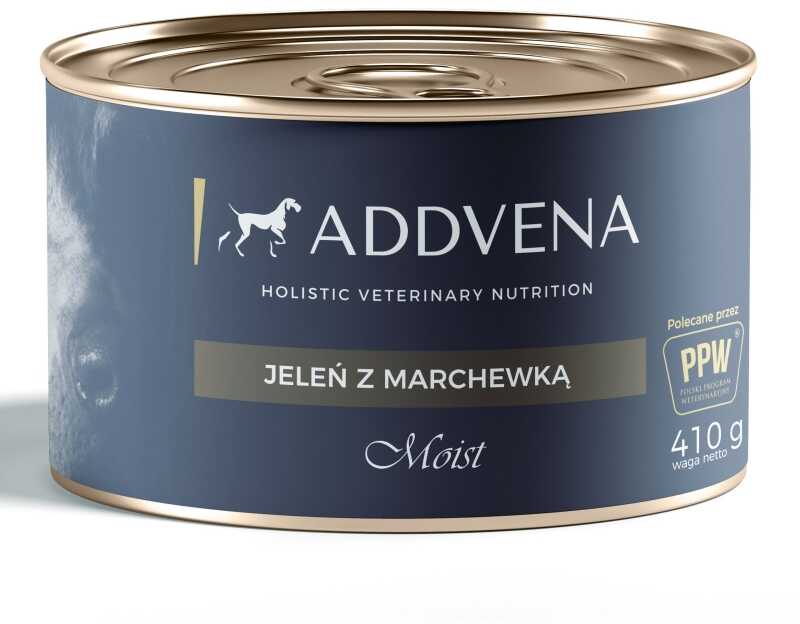 ADDVENA - Moist Jeleń z marchewką karma mokra dla psów puszka 410g