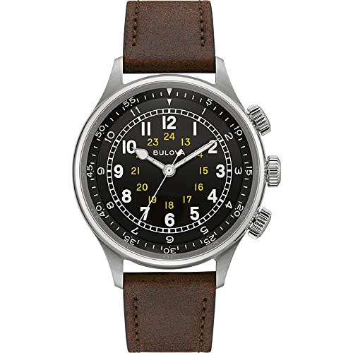 Bulova Watch 96A245, brązowy, Pasek