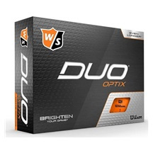 Matowe piłki golfowe WILSON STAFF DUO OPTIX (pomarańczowe)