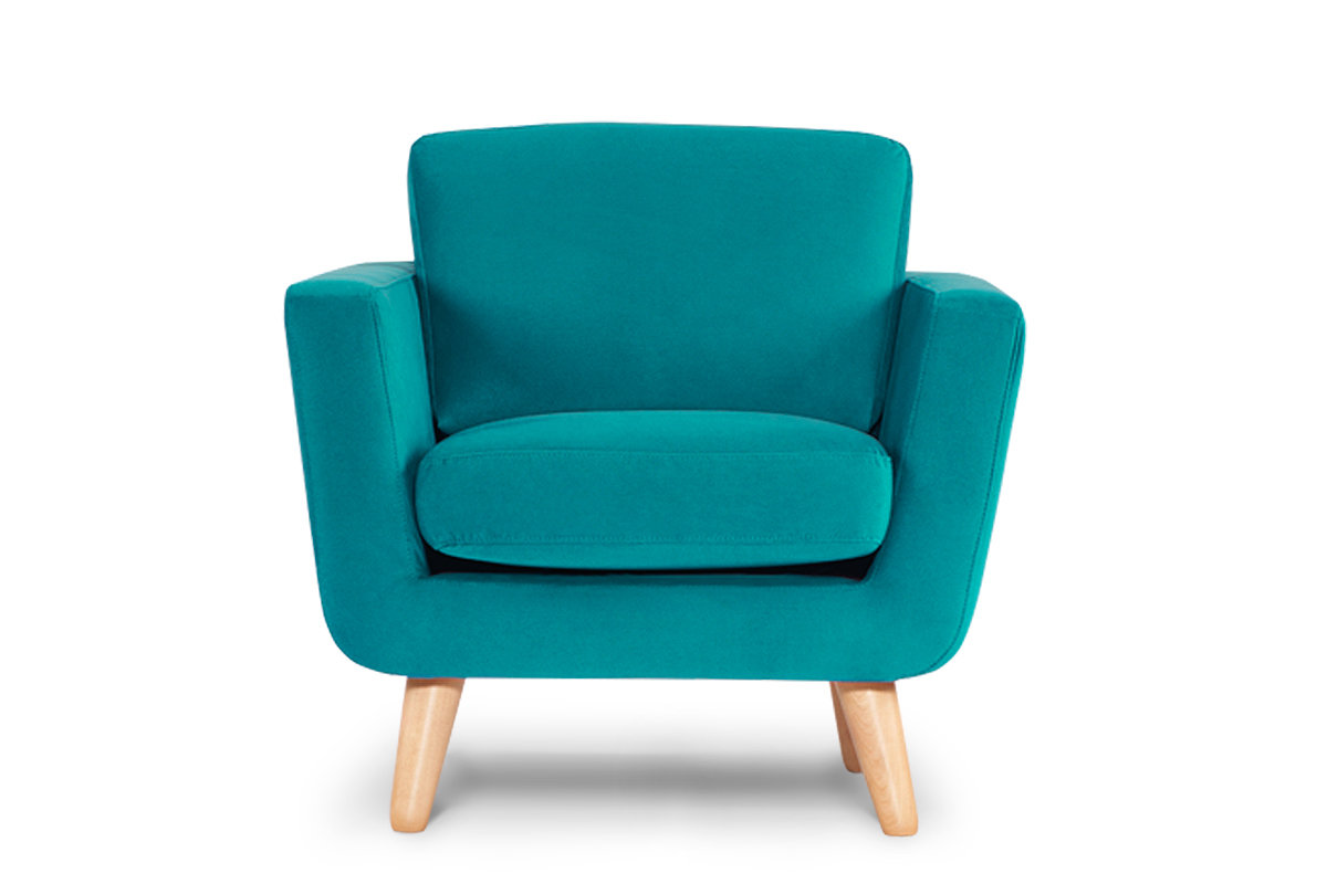 Fotel TAGIO turkusowy / 86x80x88 / tkanina