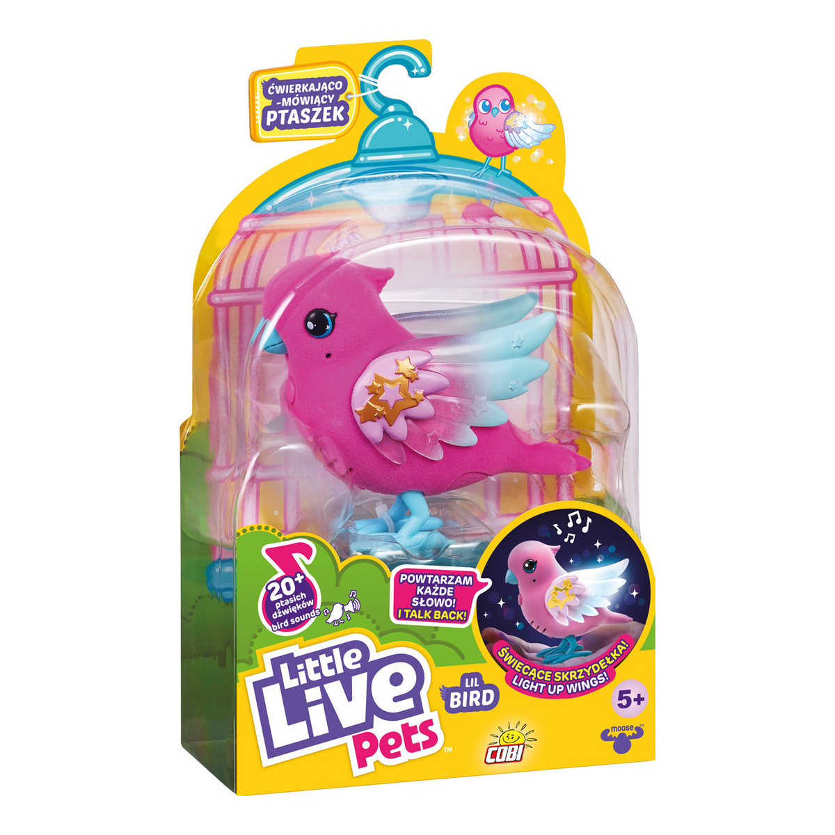 Little Live Pets, Ptaszek Interaktywny, Różowy