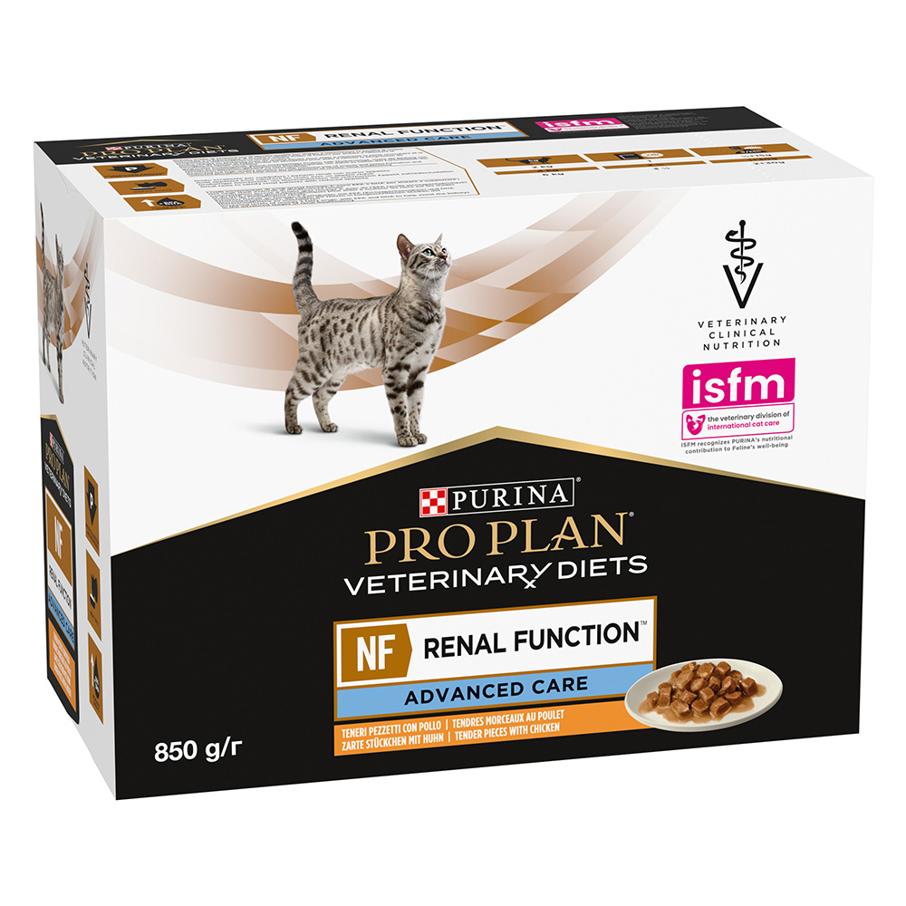 10x85g | Purina Pro Plan Veterinary Diets Feline NF Advance Care, kurczak, karma mokra dla kota | Darmowa dostawa na start