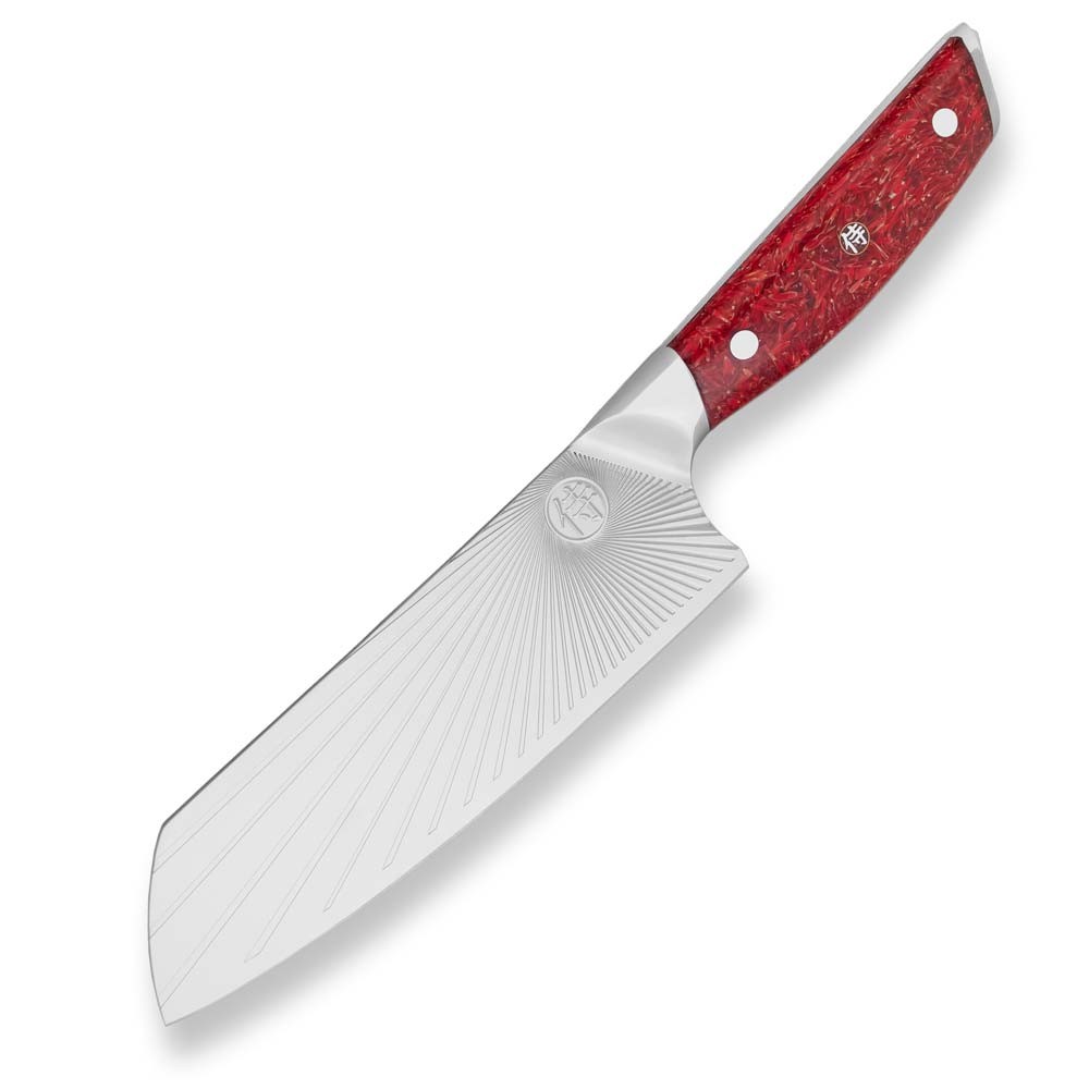 Nóż Santoku SANDVIK RED NORTHERN SUN Dellinger 18,5 cm