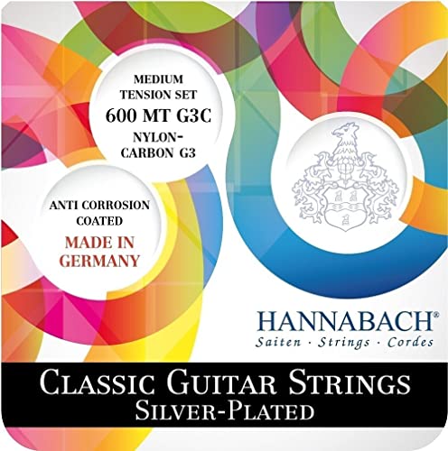 Hannabach Struny do gitary klasycznej 600 G3C G3 Carbon zestaw 600MTG3C