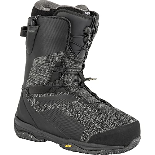Nitro Skylab TLS '23 męskie snowboardowe All Mountain Freeride Premium system szybkiego sznurowania łódź snowboardowa, czarna, MP 30,5 // EU 46 // US 12,5