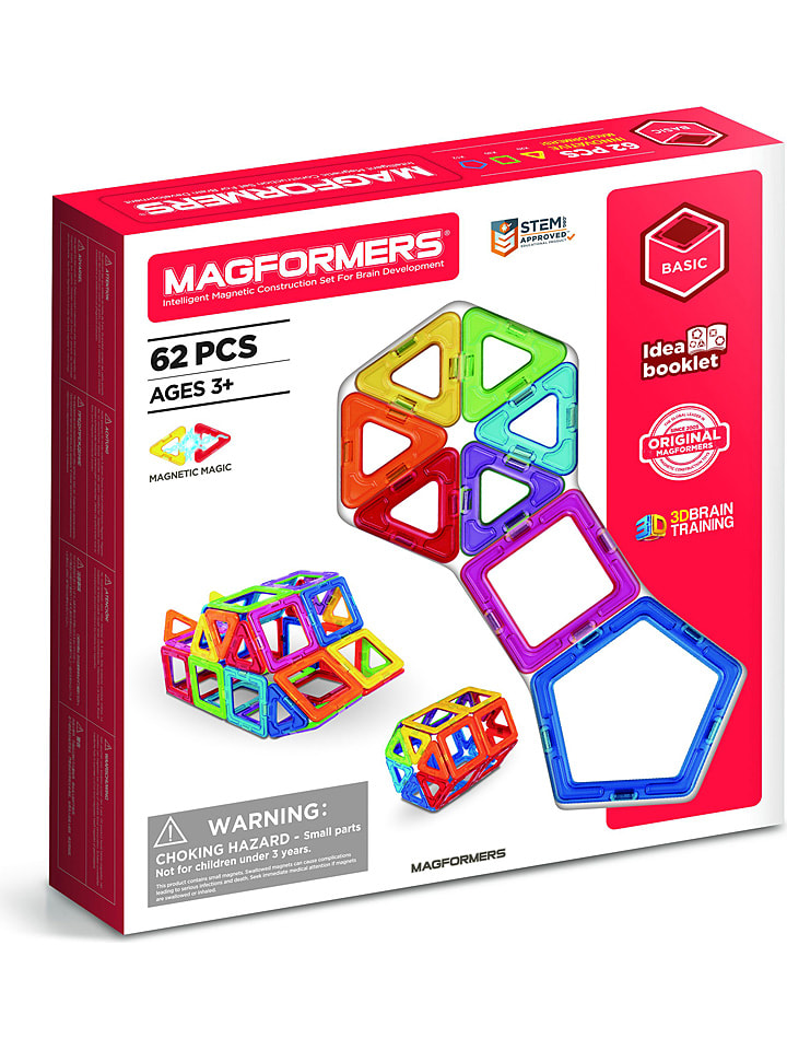 MAGFORMERS 62-częściowy zestaw magnetyczny 