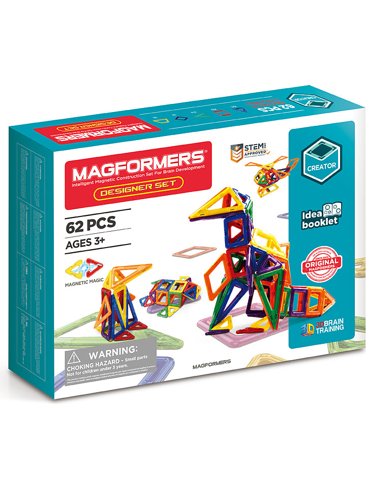 MAGFORMERS 62-częściowy zestaw magnetyczny 