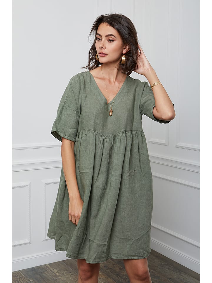 Fleur de Lin Lniana sukienka 