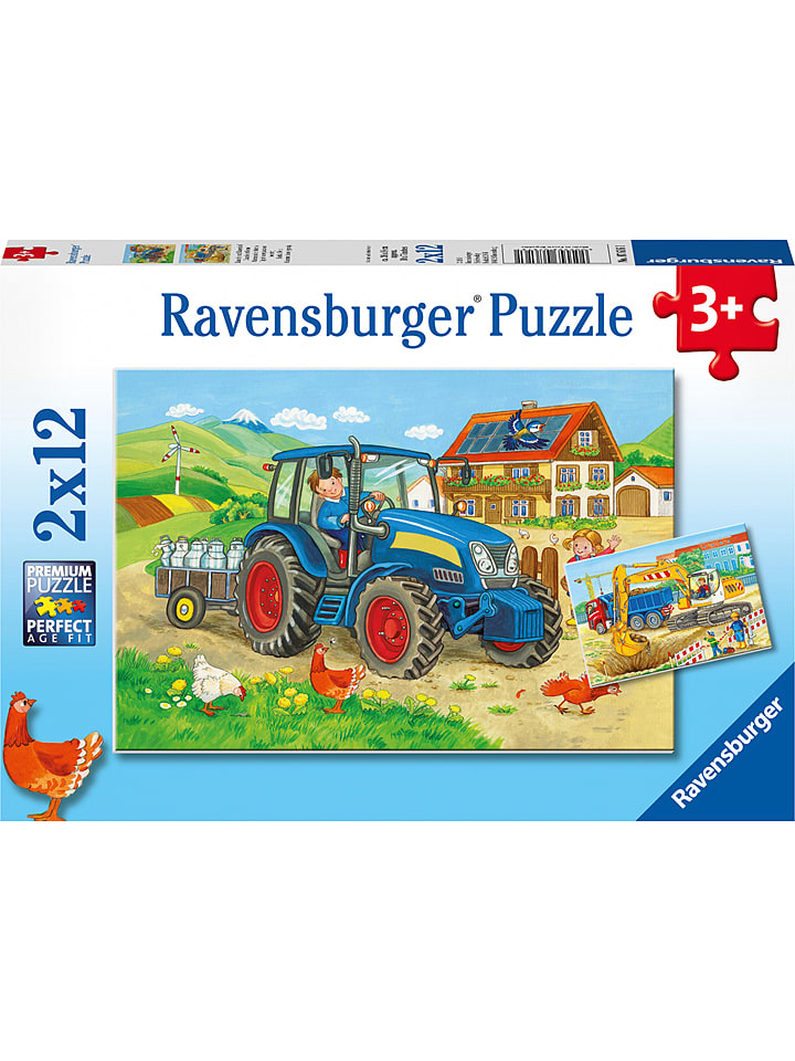 Ravensburger 12-częściowe puzzle (2 szt.) - 3+