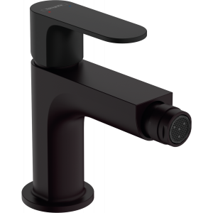 HANSGROHE 72210670 Rebris S Jednouchwytowa bateria bidetowa z kompletem odp?ywowym Czarny Matowy