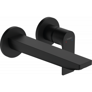 HANSGROHE 72568670 Rebris E Jednouchwytowa bateria umywalkowa monta? ?cienny podtynkowy z wylewk? 20 cm Czarny Matowy