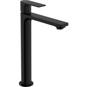 HANSGROHE 72581670 Rebris E Jednouchwytowa bateria umywalkowa 240 CoolStart do mis umywalkowych z kompletem odpływowym Czarny Matowy