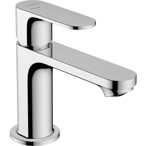 HANSGROHE 72584000 Rebris S Jednouchwytowa bateria umywalkowa 80 CoolStart z metalowym kompletem odpływowym Chrom