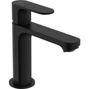 HANSGROHE 72527670 Rebris S Jednouchwytowa bateria umywalkowa 110 CoolStart z metalowym kompletem odpływowym Czarny Matowy