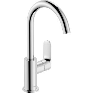 HANSGROHE 72536000 Rebris S Jednouchwytowa bateria umywalkowa 210 z obrotowł wylewkł z kompletem odpływowym Chrom