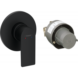 HANSGROHE 72658670 Rebris E Komplet jednouchwytowa baterie prysznicowa podtynkowa Czarny Matowy