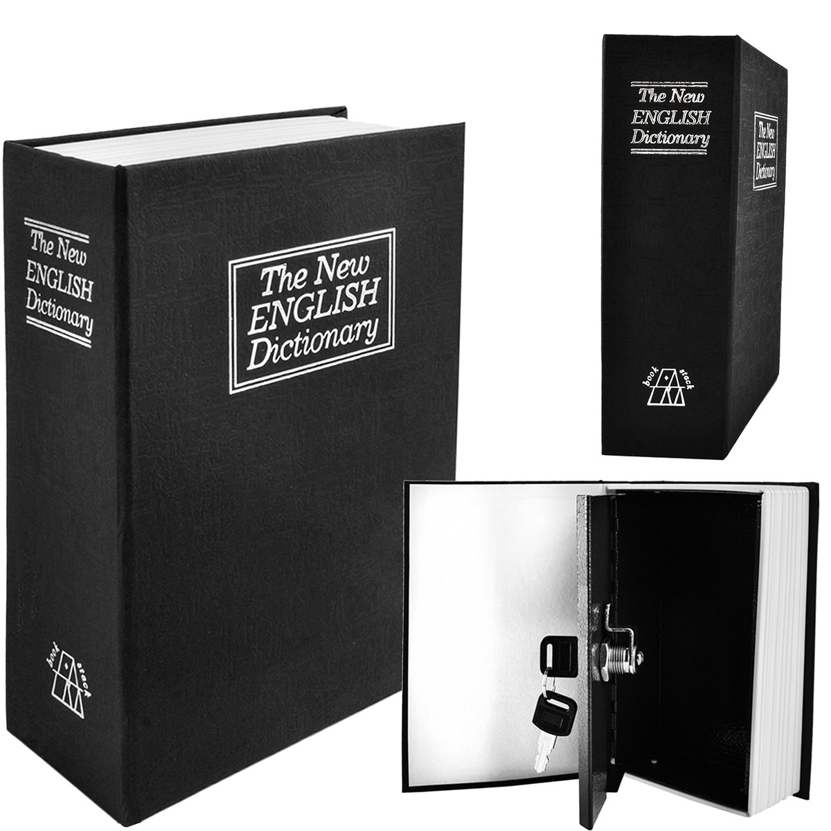 Sejf Metalowa Kasetka Książka Na Pieniądze Klucze