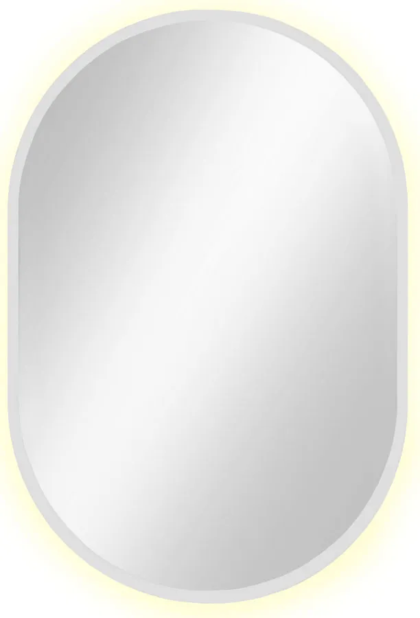 Białe lustro owalne led 95x40 cm W8-B10