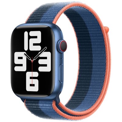 Apple Opaska sportowa w kolorze zielonomodrym/błękitnej toni do koperty 45 mm