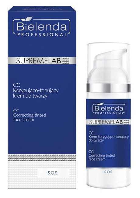 Bielenda PROFESSIONAL SUPREMELAB SUPREMELAB S.O.S. CC KREM KORYGUJĄCO-TONUJĄCY DO TWARZY 50ML