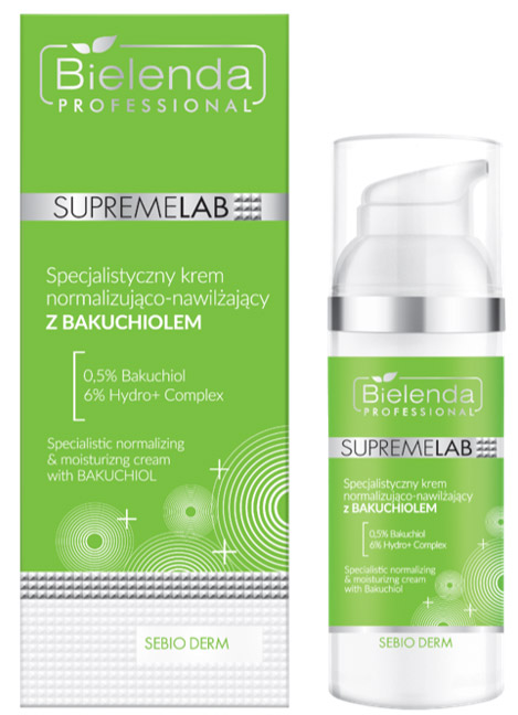 Bielenda Professional Professional SupremeLab Sebio Derm Specjalistyczny krem normalizująco-nawilżający z Bakuchiolem 50ml