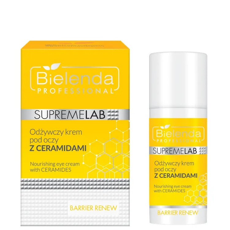 Bielenda Professional PROFESSIONAL SUPREMELAB Barrier Renew Odżywczy krem pod oczy z ceramidami, 15ml