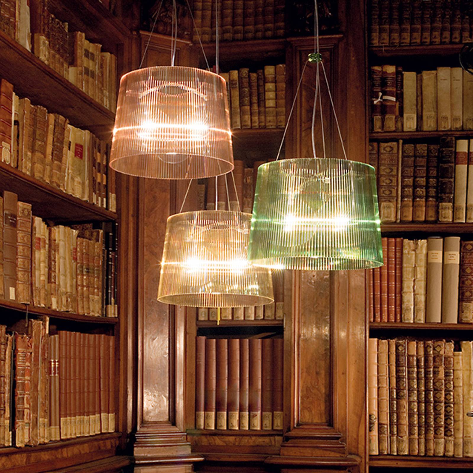 Kartell Gé żyrandol LED, różowy